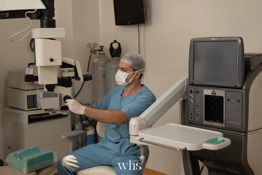 Preparação pré-operatória de cirurgia de catarata — Dr. Vitor Torturella, São João de Meriti