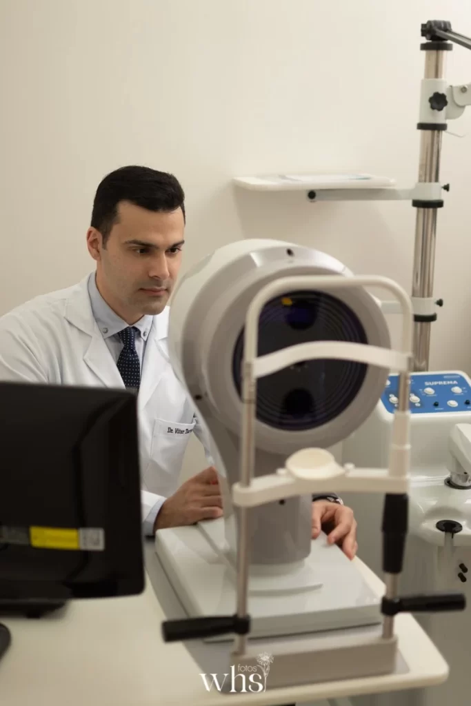 Análise de exame ocular para glaucoma — Dr. Vitor Torturella oftalmologista RJ