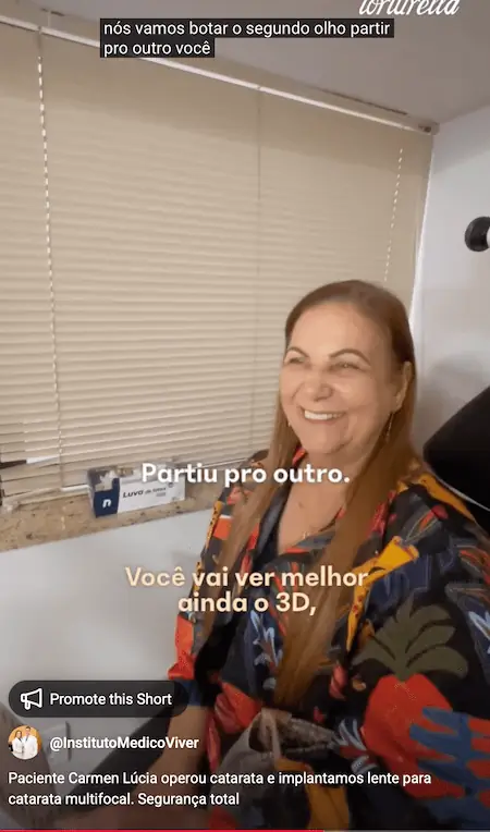 Depoimento oftalmologista em São João de Meriti